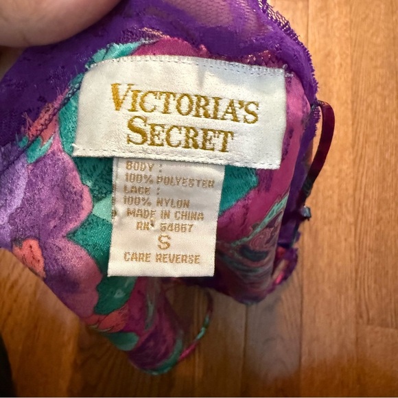 VTG Victoria's Secret Cami Shorts Gold Label small 90s, Cheeky lingerie satin - Picture 8 of 13